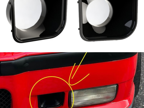 B M W E36 Ducto de Aire para Bumper M - 72MM Y 50MM - 2 VERSÕES Air Duct Modelo de Impressão 3D