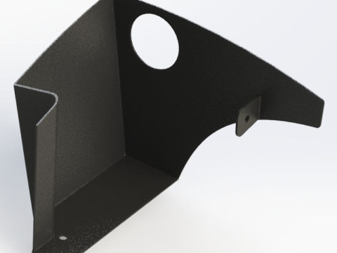 B M W E36 Cold Air Intake Escudo Térmico para Filtro de alto fluxo Modelo de Impressão 3D