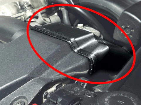 B M W E36 Condotto di refrigerazione per alternatore E36 Air Flow Alternator Cooling Modello di stampa 3D