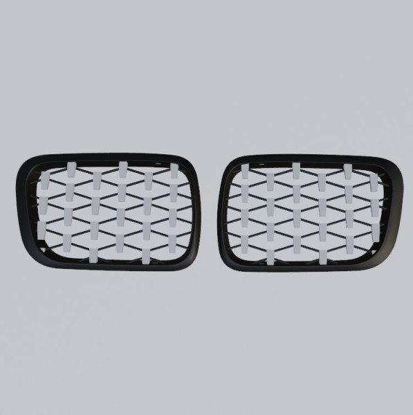 B M W E36 Recambio de Rejilla Delantera Rionera para e36 Series PRE - POST - Derecha e Izquierda Modelo de Impressão 3D .c4d .max .obj .3ds .fbx .stl .blend