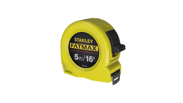 Tape measure Stanley 3D Model .c4d .max .obj .3ds .fbx .stl .blend 