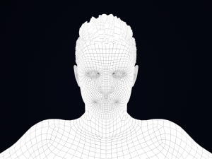 Realistic Male Hair Low-poly 3D Model