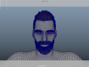 Realistic Male Hair Low-poly 3D मॉडल
