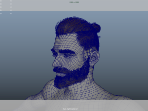 Realistic Male Hair Low-poly 3D मॉडल