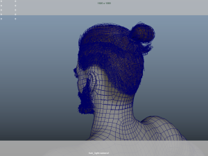 Realistic Male Hair Low-poly 3D मॉडल