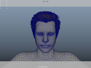 Realistic Male Hair Low-poly Modelo 3D