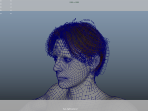 Realistic Male Hair Low-poly Modello 3D