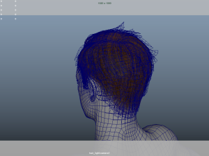 Realistic Male Hair Low-poly 3D 模型