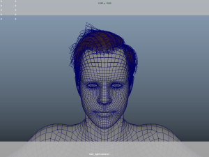 Realistic Male Hair Low-poly 3D 模型