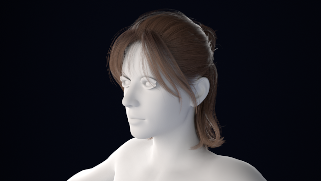Realistic Male Hair Low-poly 3D मॉडल .c4d .max .obj .3ds .fbx .stl .blend 