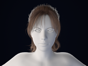 Realistic Male Hair Low-poly 3D मॉडल