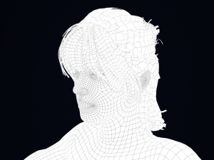Realistic Male Hair Low-poly 3D मॉडल