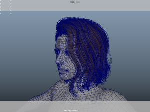 Realistic Male Hair Low-poly Model 3D