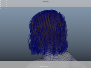 Realistic Male Hair Low-poly Model 3D