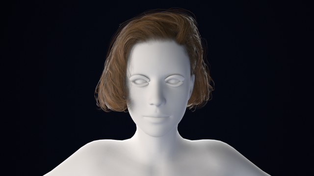 Realistic Male Hair Low-poly 3D 模型 .c4d .max .obj .3ds .fbx .stl .blend