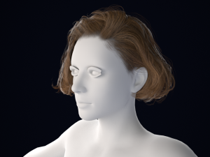 Realistic Male Hair Low-poly 3D 模型