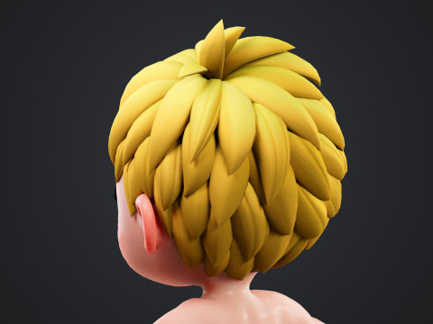 Cartoon Baby Rigged 3D 모델