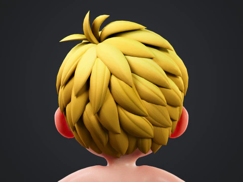 Cartoon Baby Rigged 3D Model
