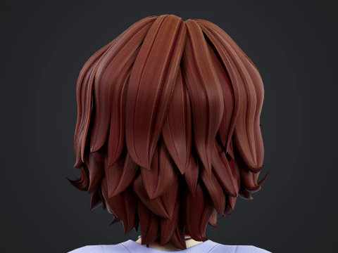 Cartoon Woman Rigged 3D Model