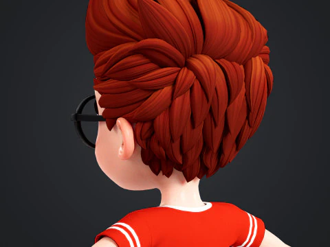 Karikat&uuml;r &Ccedil;ocuk Arma 3D Model