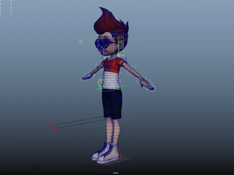 Karikat&uuml;r &Ccedil;ocuk Arma 3D Model