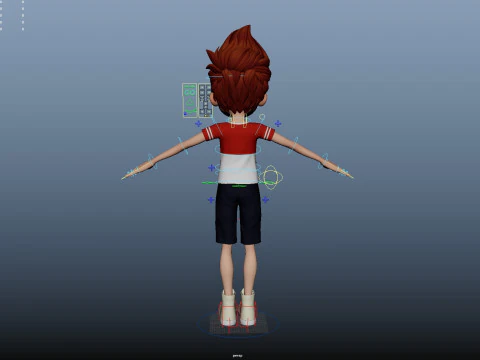 Karikat&uuml;r &Ccedil;ocuk Arma 3D Model