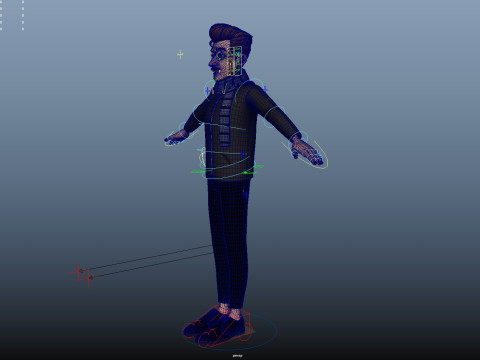 Cartoon Man Rigged Modèle 3D