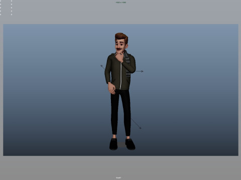 Cartoon Man Rigged Modèle 3D