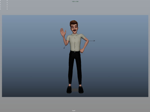 Cartoon Man Rigged Modèle 3D