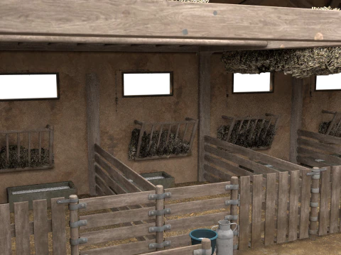 अस्तबल 3D मॉडल