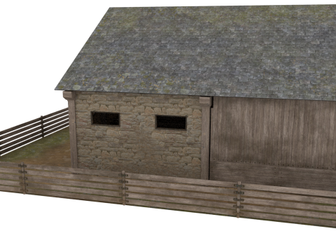 Horse Stable 3D Model