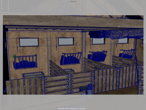 Horse Stable 3D Model