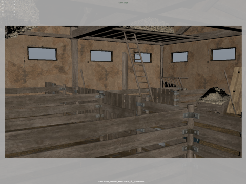 Horse Stable 3D Model