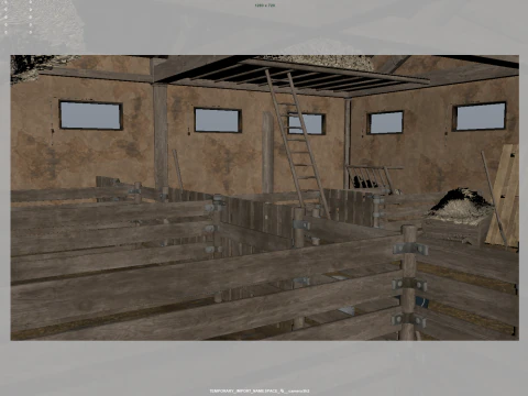 Horse Stable 3D Model