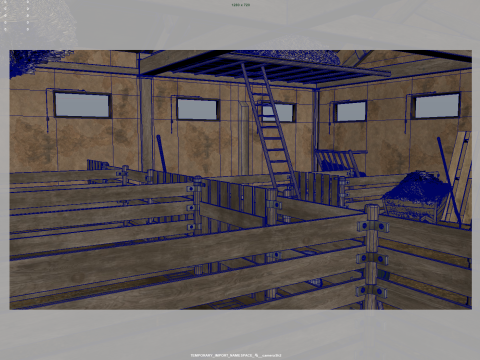 Horse Stable 3D Model