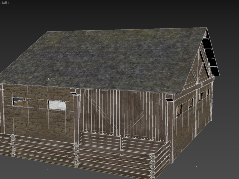 Horse Stable 3D Model