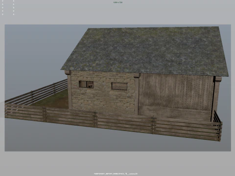 Horse Stable 3D Model