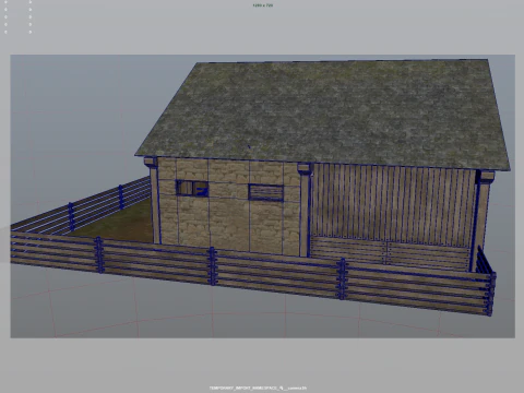 Horse Stable 3D Model