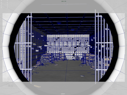 Gold bars bank vault 3D Model