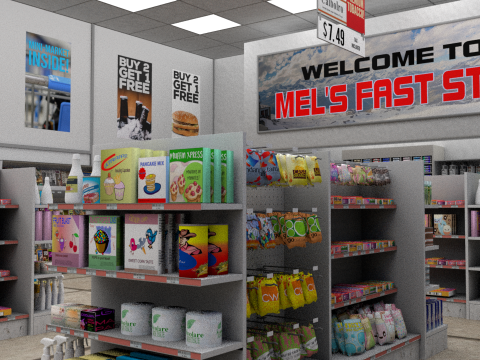 Supermarket 3D Model