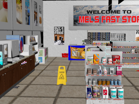 Supermarket 3D मॉडल