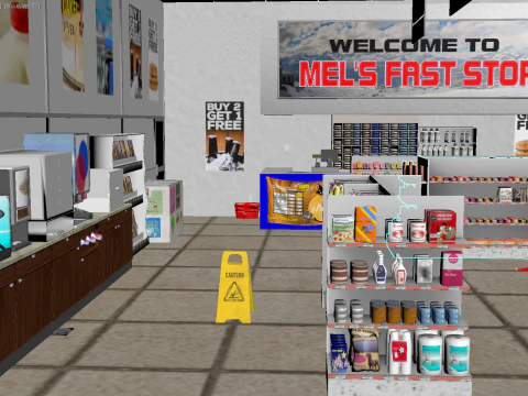 Supermarket 3D Model