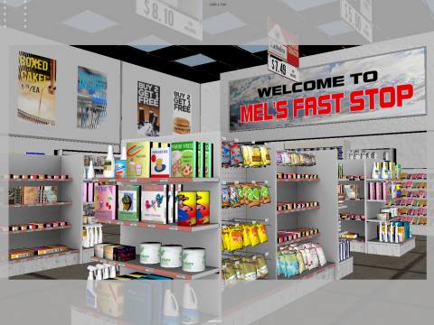 Supermarket 3D मॉडल