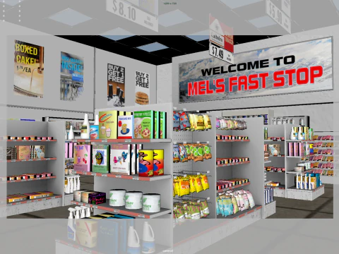 Supermarket 3D Model