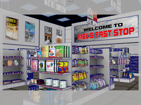 Supermarket 3D मॉडल
