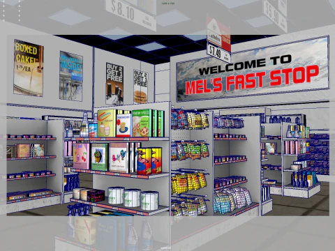 Supermarket 3D Model