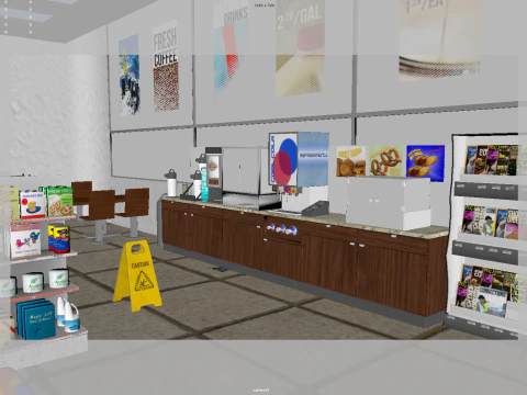 Supermarket 3D Model