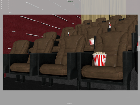 Movie Theater Model 3D