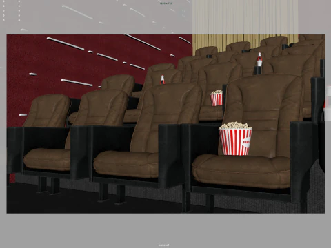 Movie Theater 3D Model