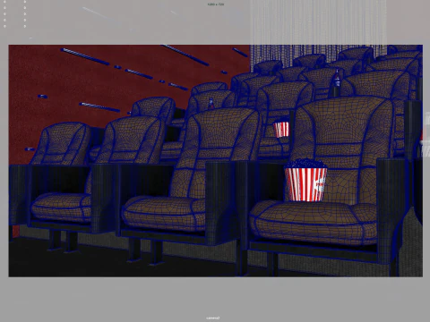 Movie Theater 3D Model
